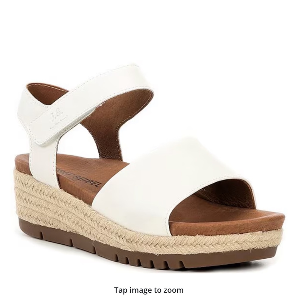🆕Josef Seibel Miranda Espadrilles Wedges Leather Sandals - Picture 17 of 17